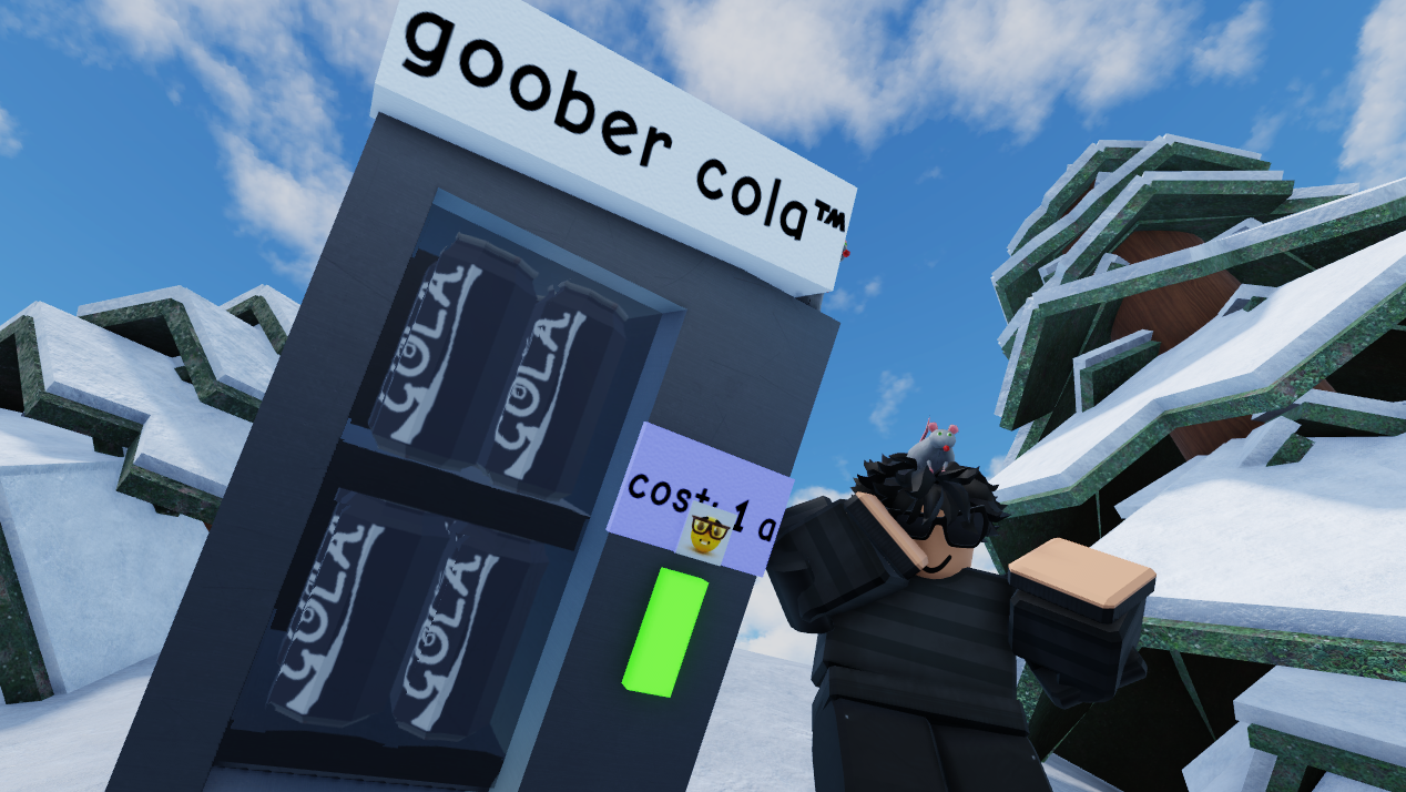 A close up of the Goober Cola