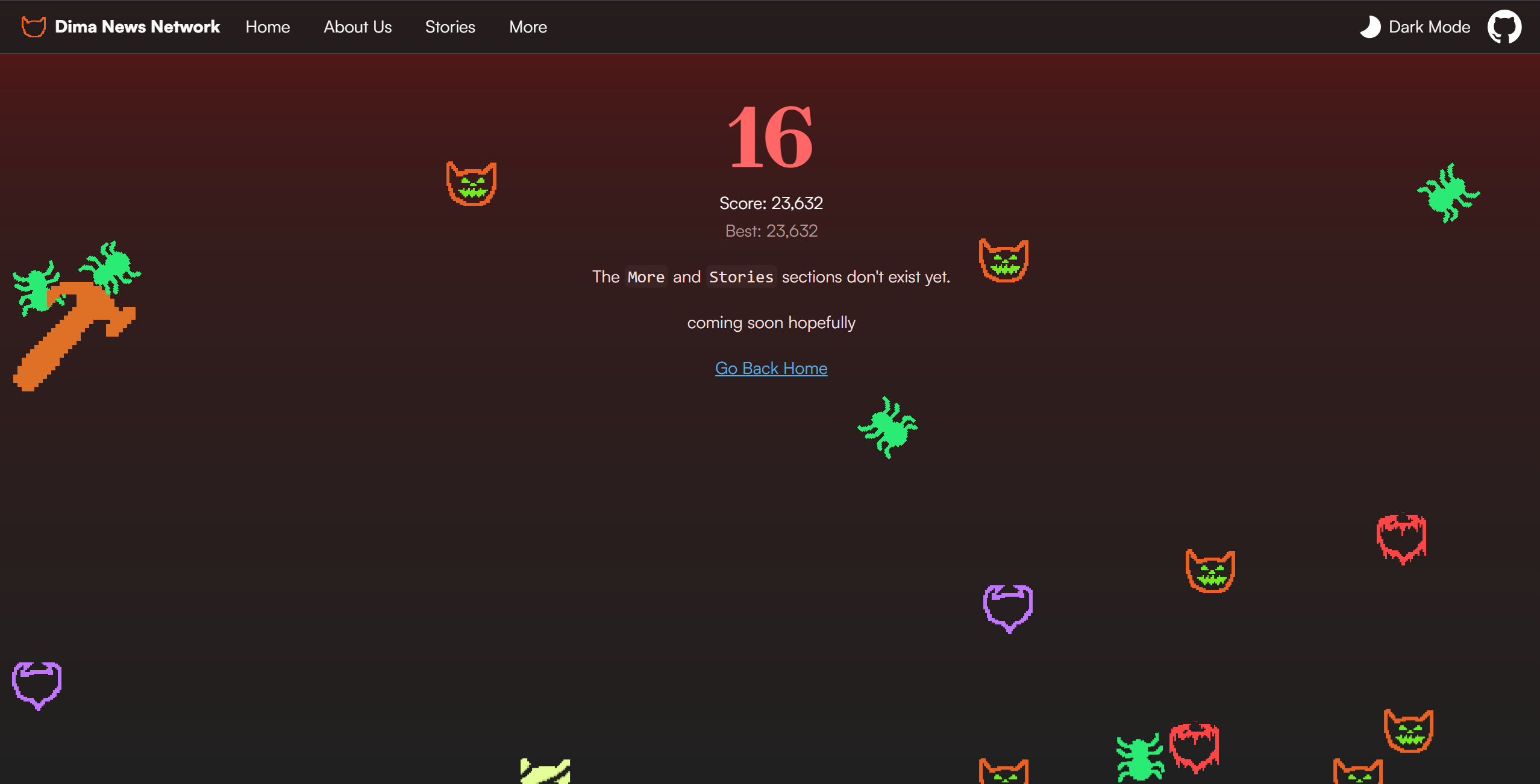 A screenshot of a bloodmoon occuring.