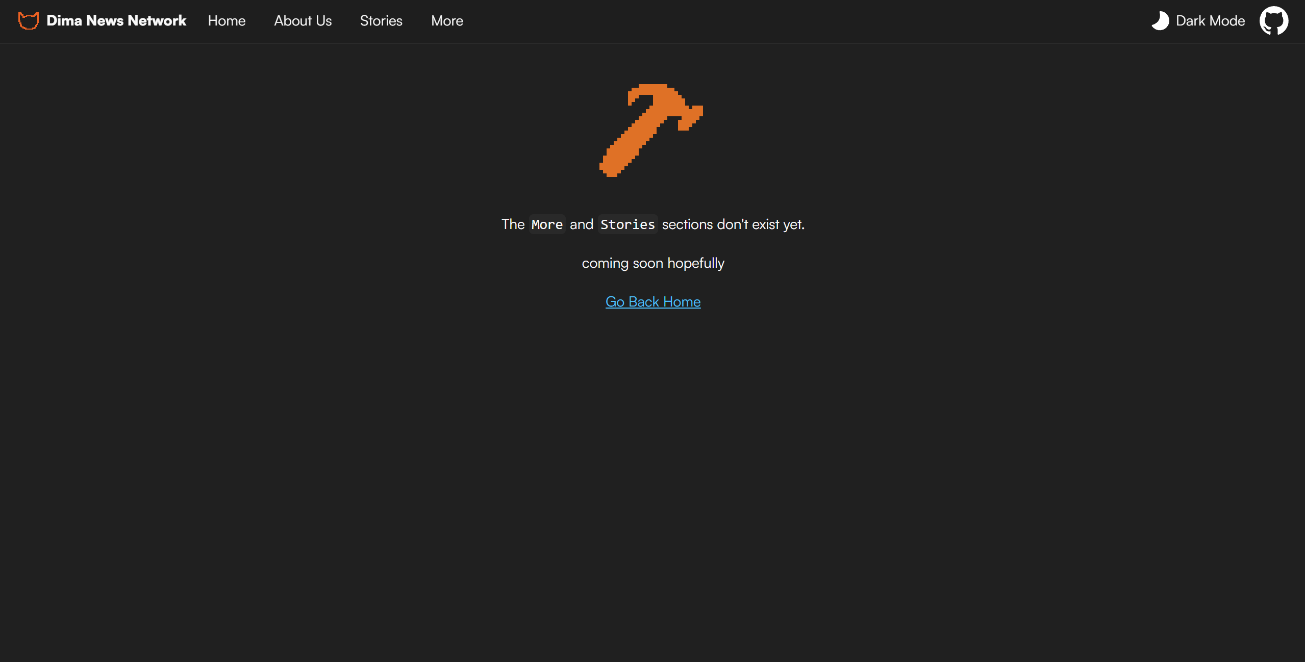 The DNN coming soon page.