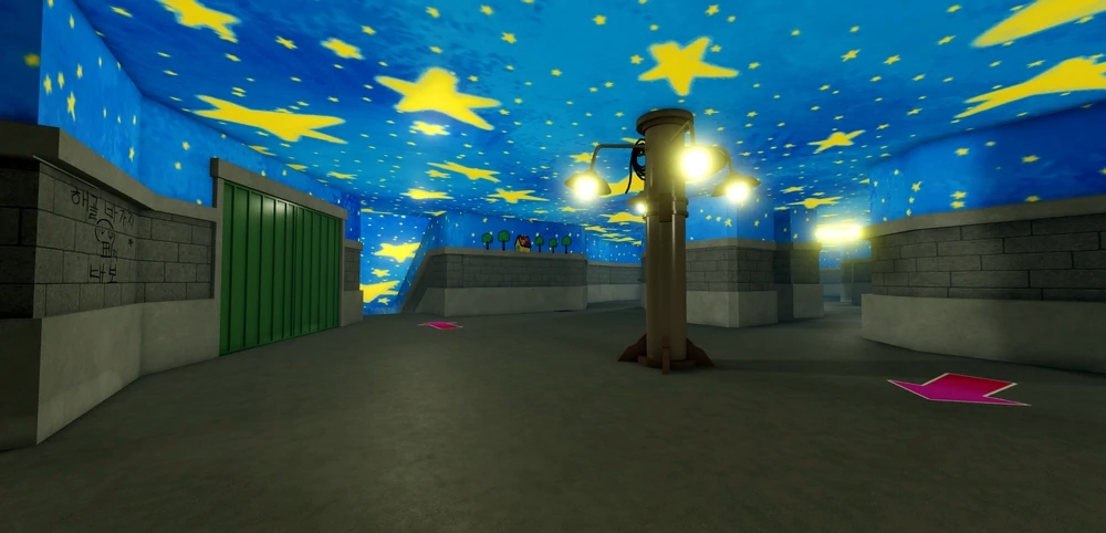 Hide and seek map from Ink Game